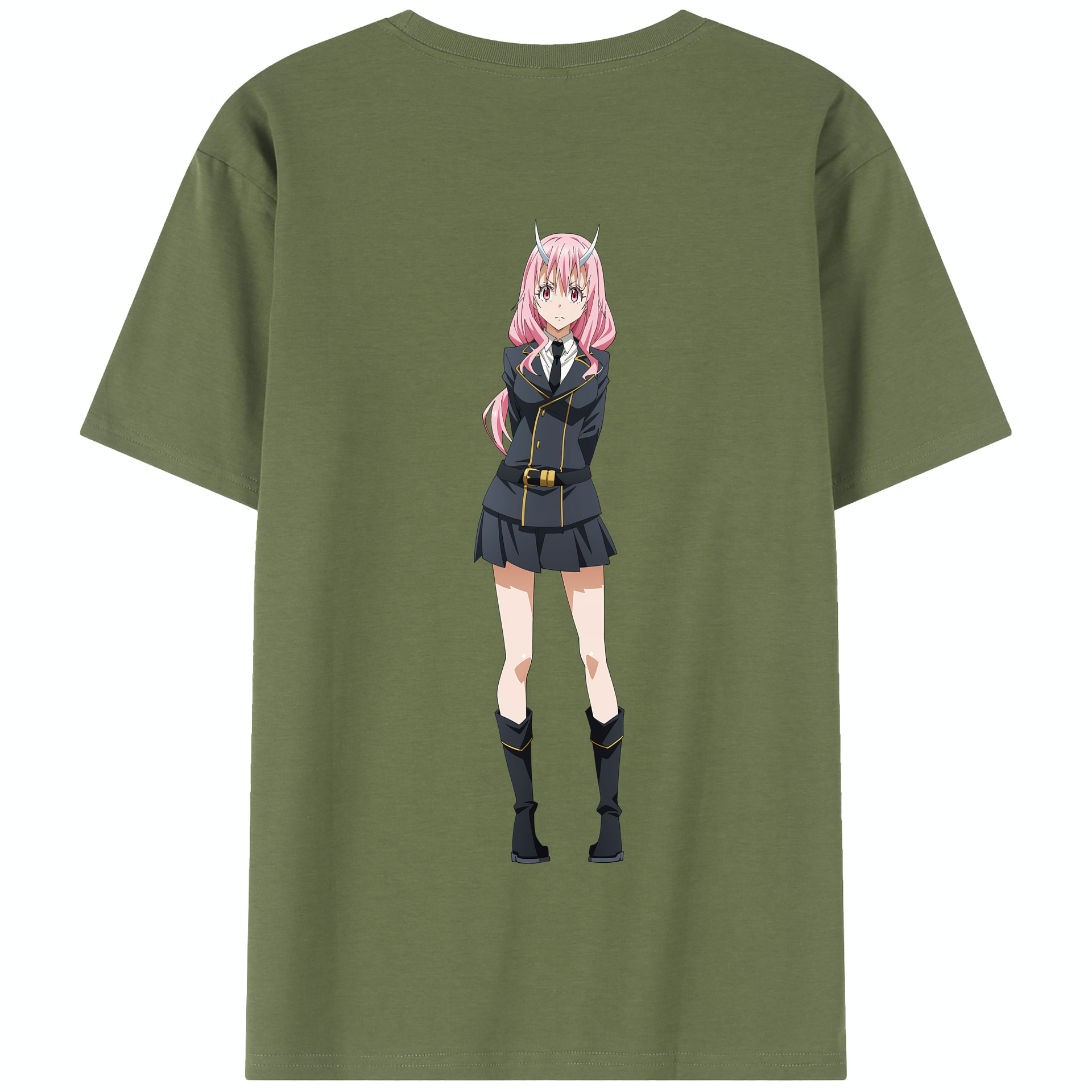 （画像用） 転スラ Regarding Reincarnated to Slime 綿100％半袖Tシャツ（背面プリント）